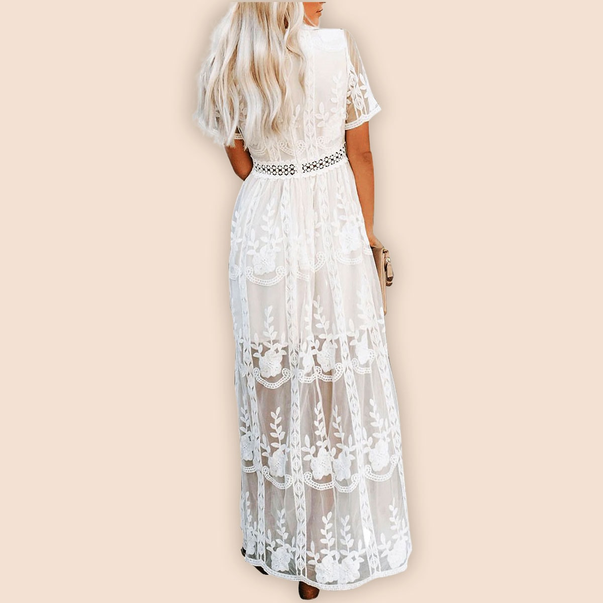 robe boheme blanche